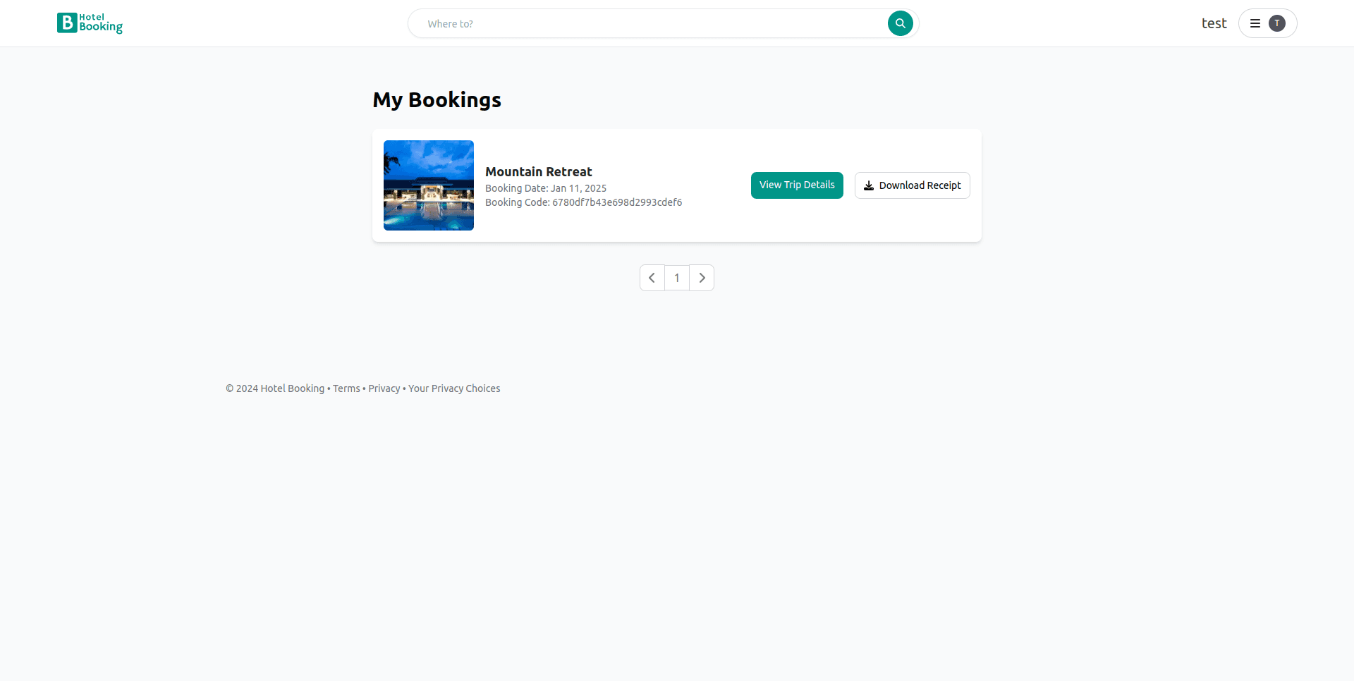Hotel Booking Platform